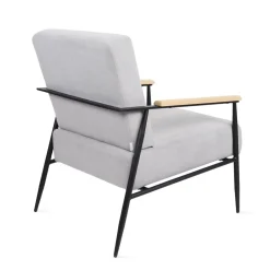 HOMLA Fotel Veludo 71X70X83 Cm Szary Hot