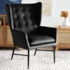 HOMLA Fotel Vinnande Czarny 97X67X73 Cm New