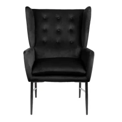 HOMLA Fotel Vinnande Czarny 97X67X73 Cm New