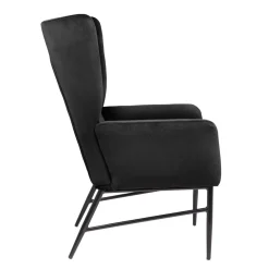 HOMLA Fotel Vinnande Czarny 97X67X73 Cm New