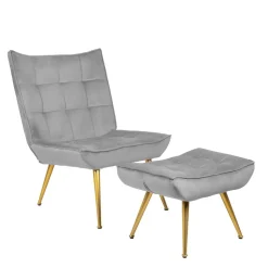 HOMLA Fotel Vinnis 96X69X82 Cm Szary New