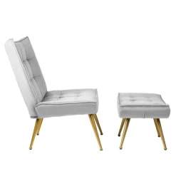 HOMLA Fotel Vinnis 96X69X82 Cm Szary New