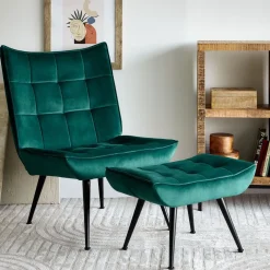HOMLA Fotel Vinnis Zielony 96X69X82 Cm Hot