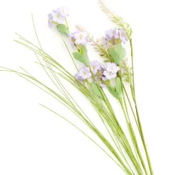 HOMLA Galazka Sztuczna Meadow Z Malymi Kwiatkami Fioletowa 53 Cm Best