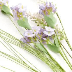 HOMLA Galazka Sztuczna Meadow Z Malymi Kwiatkami Fioletowa 53 Cm Best