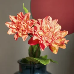 HOMLA Galazka Sztuczna Tena Dalia Pomaranczowo-Czerwona 60 Cm Online
