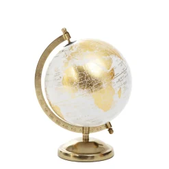 HOMLA Globus Dekoracyjny Globe Zloty 18X15X25 Cm New