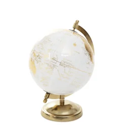 HOMLA Globus Dekoracyjny Globe Zloty 18X15X25 Cm New