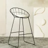 HOMLA Hoker Banco Metalowy 54 X 48 X 97 Cm Czarny New