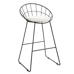 HOMLA Hoker Banco Metalowy 54 X 48 X 97 Cm Czarny New
