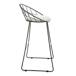 HOMLA Hoker Banco Metalowy 54 X 48 X 97 Cm Czarny New