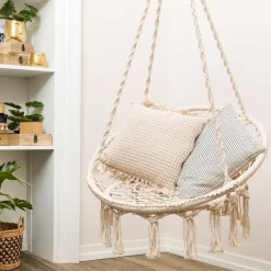 HOMLA Hustawka Circle Bezowa 82X60X115-138 Cm Ecru Online