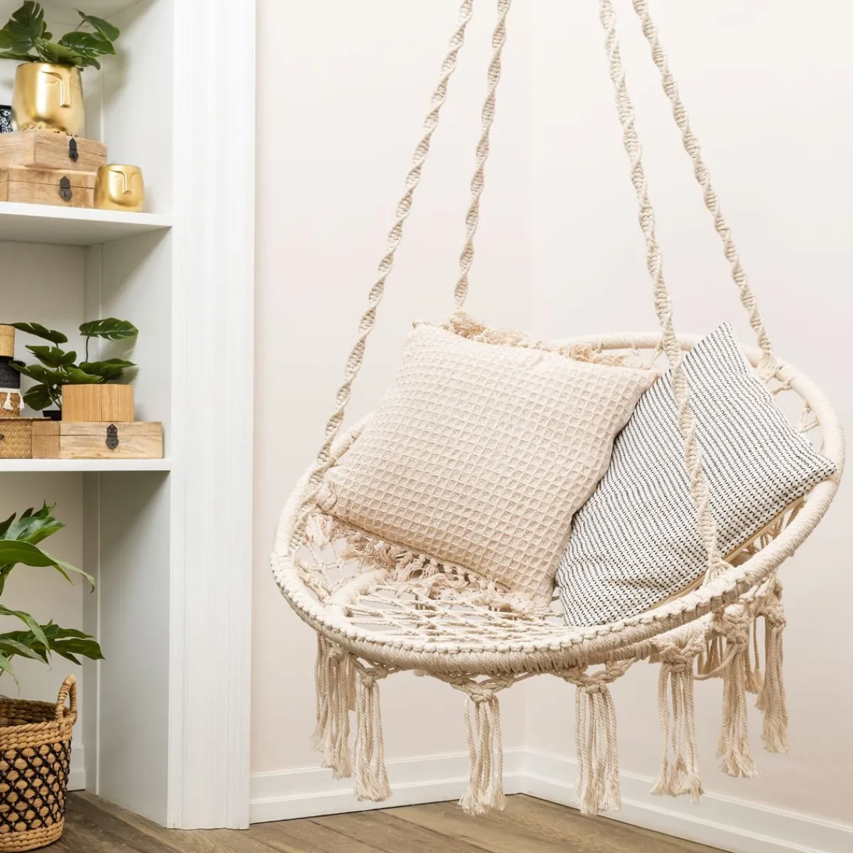 HOMLA Hustawka Circle Bezowa 82X60X115-138 Cm Ecru Online