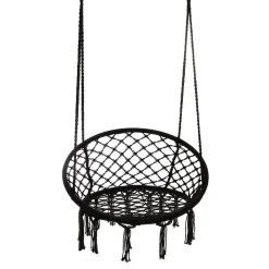 HOMLA Hustawka Circle Czarna 82X60X115-138 Cm Czarny Outlet