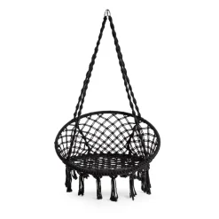 HOMLA Hustawka Circle Czarna 82X60X115-138 Cm Czarny Outlet