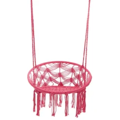 HOMLA Hustawka Circle Doira Makrama Fuksjowa 82X60X115-138 Cm Clearance