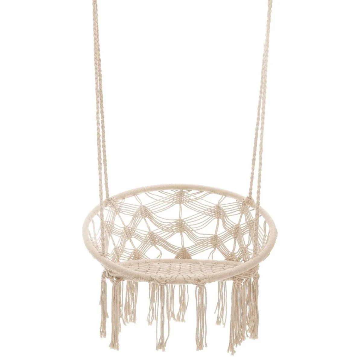 HOMLA Hustawka Circle Doira Makrama Bezowa 82X60X115-138 Cm Online