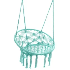HOMLA Hustawka Circle Doira Makrama Turkusowa 82X60X115-138 Cm Discount