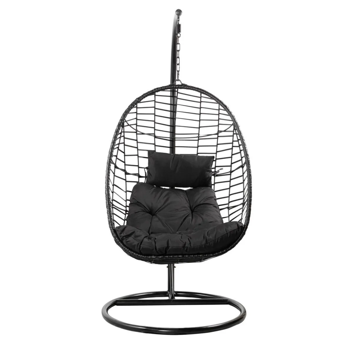 HOMLA Hustawka Solei Czarna Z Czarna Poduszka 95X95X195 Cm Czarny Sale