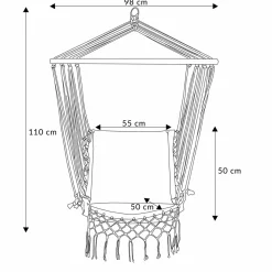 HOMLA Hustawka Wobble Ecru 90X50X50 Cm Bezowy Sale