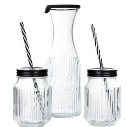HOMLA Karafka Soma Summer Ze Szklankami 1 L Przezroczysty Outlet