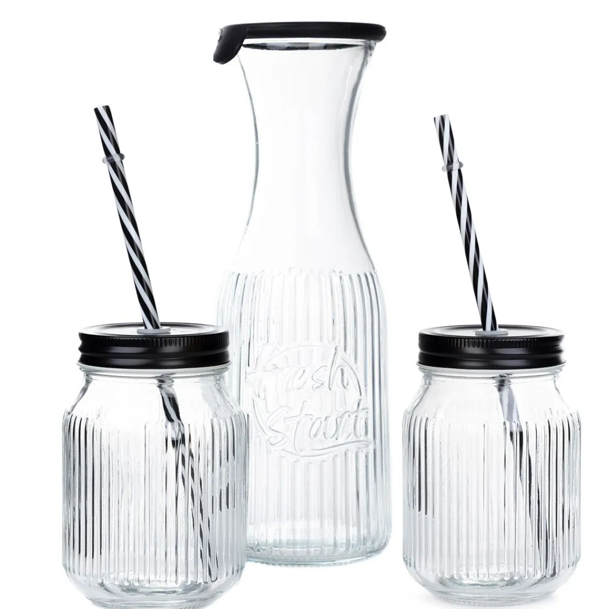 HOMLA Karafka Soma Summer Ze Szklankami 1 L Przezroczysty Outlet