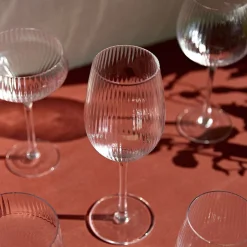 HOMLA Kieliszek Lynn Ryflowany Transparentny 0,5 L Outlet