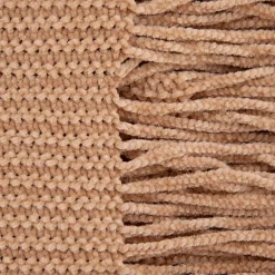 HOMLA Koc Chenille Szenilowy Bezowy 130X170 Cm Outlet
