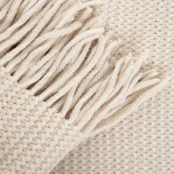 HOMLA Koc Chenille Szenilowy Ecru 130X170 Cm Hot