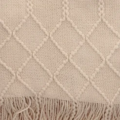 HOMLA Koc Loop W Splot Kulkowy 130X170 Cm Bezowy New