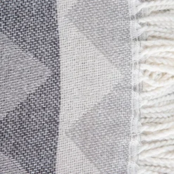 HOMLA Koc Tiari Zygzak Szary 130X170 Cm Sale