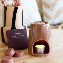 HOMLA Komienk Ceramiczny Fires Z Woskiem Sandalwood 10X12,5 Cm 22G Online