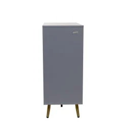 HOMLA Komoda Bodo Grafitowa Z Metalowymi Nogami 80X40X95 Cm Szary Discount