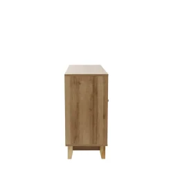 HOMLA Komoda Notto Z Rattanem 110X35X72 Cm Naturalny Discount