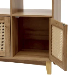 HOMLA Komoda Notto Z Rattanem 110X35X72 Cm Naturalny Discount