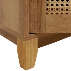 HOMLA Komoda Notto Z Rattanem 74X35X86 Cm Naturalny Online