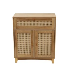 HOMLA Komoda Notto Z Rattanem 74X35X86 Cm Naturalny Online