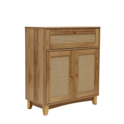 HOMLA Komoda Notto Z Rattanem 74X35X86 Cm Naturalny Online