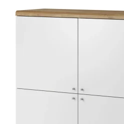 HOMLA Komoda Primo! Dab Riviera 107X134X40 Cm Bialy Best