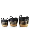 MONDEX Komplet Koszy Bali 30X24 Cm; 26X22 Cm; 20X18 Cm 3 Szt. Bezowy Discount