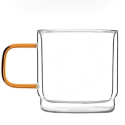 VIALLI DESIGN Komplet Szklanek Amber Z Podwojna Scianka 2 Szt. 320 Ml Przezroczysty Hot