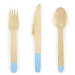 PARTYDECO Komplet Sztućców Wooden Drewnianych 6 Os. Naturalny Sale