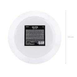 PARTYDECO Komplet Talerzy Silver Papierowych 6 Szt. Fi 23 Cm Srebrny Clearance