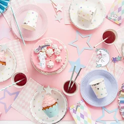 PARTYDECO Komplet Talerzy Stars Ze Wzorem W Gwiazdki 6 Szt. Fi 18 Cm Bialy Sale