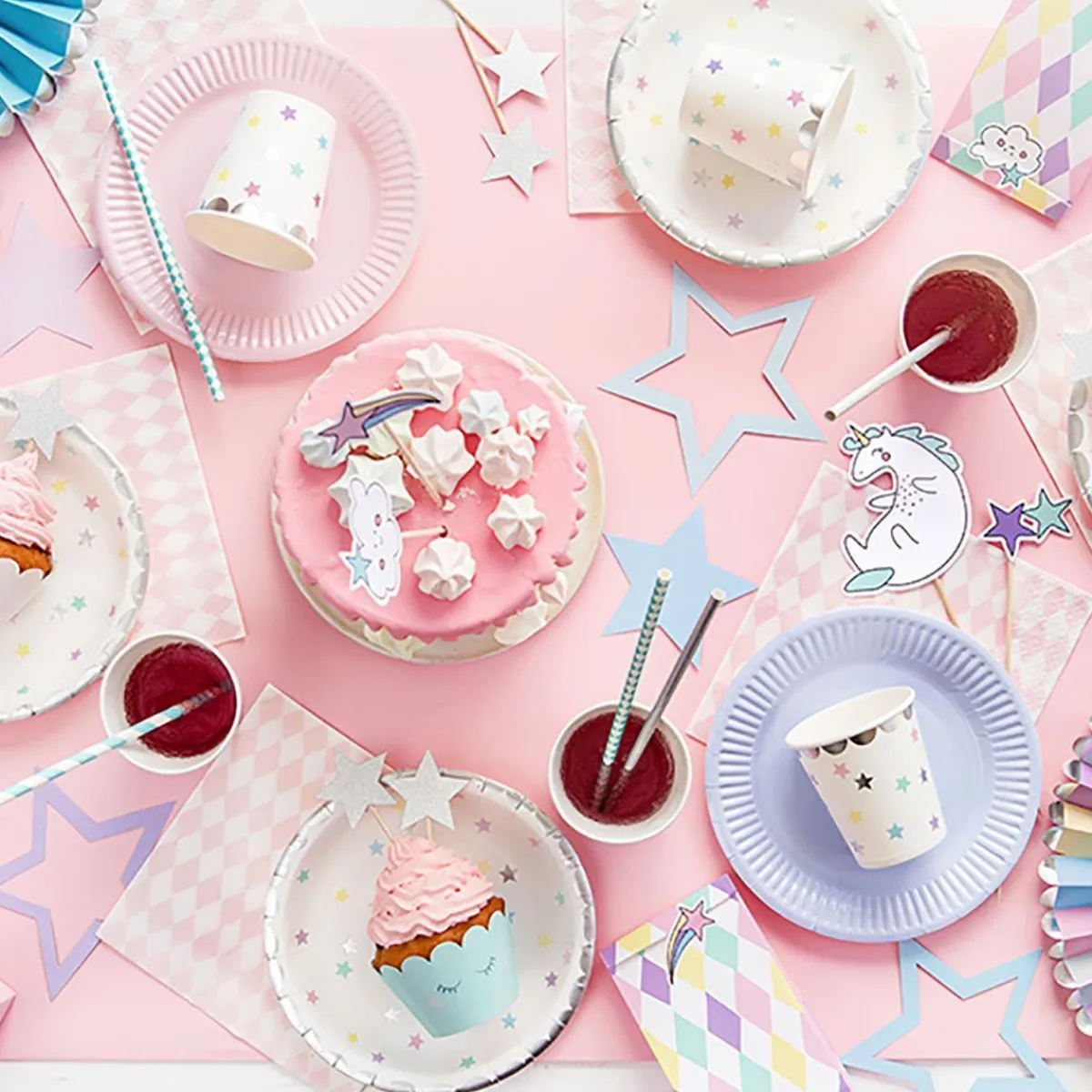 PARTYDECO Komplet Talerzy Stars Ze Wzorem W Gwiazdki 6 Szt. Fi 18 Cm Bialy Sale