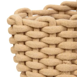 HOMLA Kosz Do Przechowywania Flavia Bezowy 26X26X21 Cm Outlet