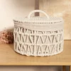 HOMLA Kosz Do Przechowywania Flossie Bialy 23X23X14.5 Cm New