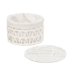 HOMLA Kosz Do Przechowywania Flossie Bialy 23X23X14.5 Cm New