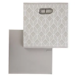 HOMLA Kosz Do Przechowywania Hadria Bezowy 30X30X30 Cm Outlet