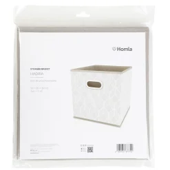 HOMLA Kosz Do Przechowywania Hadria Bezowy 30X30X30 Cm Outlet